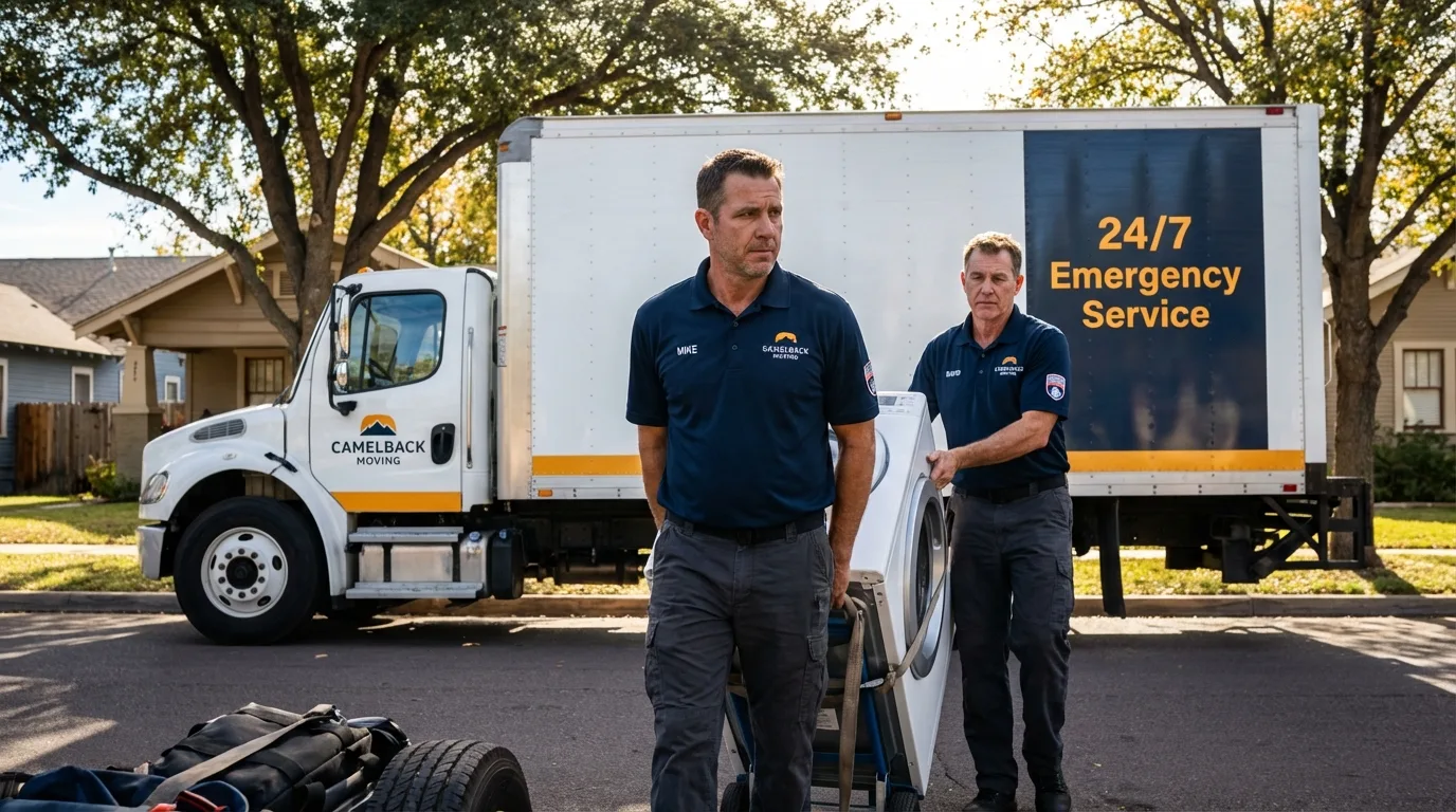 CamelBack Moving crew loading furniture in Sweet Home, OR